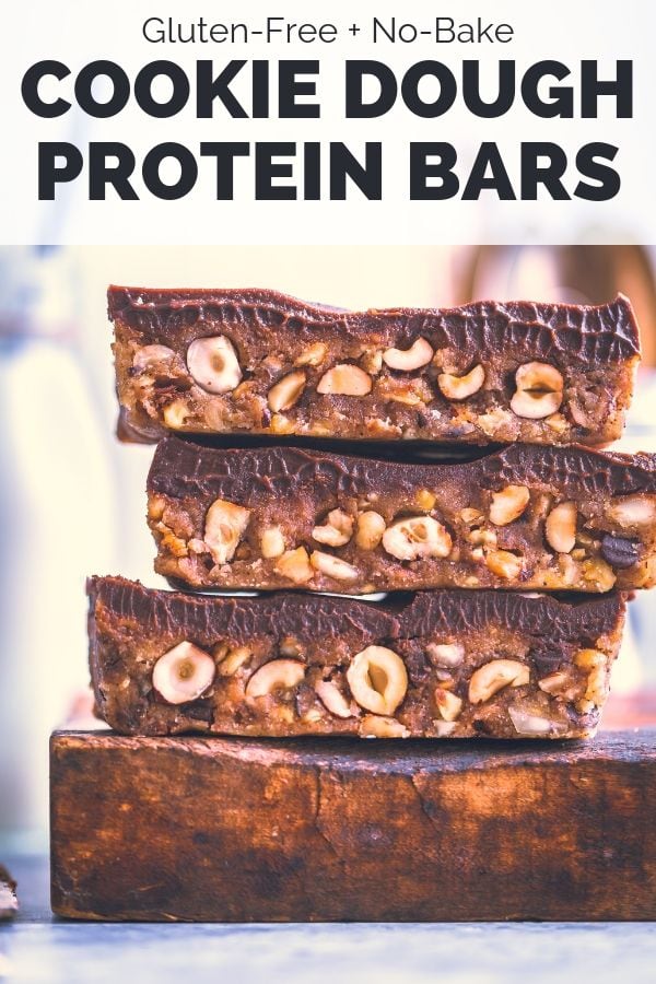 cookie protein bars pinterest image